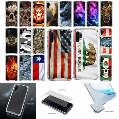 For Note 10+ / Note 10 Plus- Clear TPU Bumper Shockproof Case -1