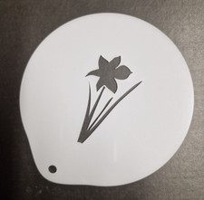 Easter Dafodil Coffee Stencil Cappuccino Flower Art Creative Barista Re-usable