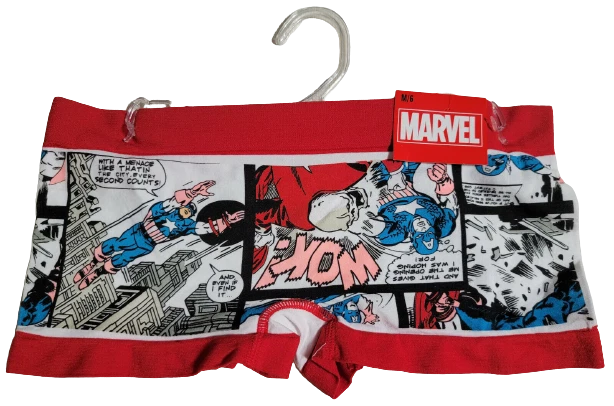 Plus Size - Marvel Deadpool Red & Black Cotton Hipster Panty Plus Size - Marvel Deadpool Red & Black Cotton Hipster Panty