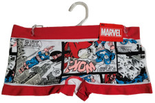 Official Marvel Heroes Comics Women's Seamless Boyshort Panty Underwear 