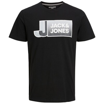JACK & JONES Jorbigwig Maglietta Uomo Girocollo Manica Corta – Tessuto Comfort, Stampa, Vestibilità Larga, Colore Unico