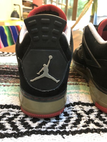 Nike Air Jordan Best Of Both Worlds UK 8 Black / Red Fusion AJF 4 IV 364342-061 | eBay