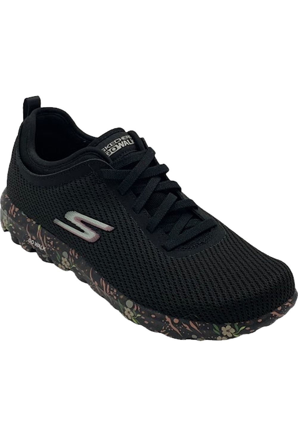 Skechers GOwalk Vegan Моющиеся кроссовки-банджи Fiji Paradise Black