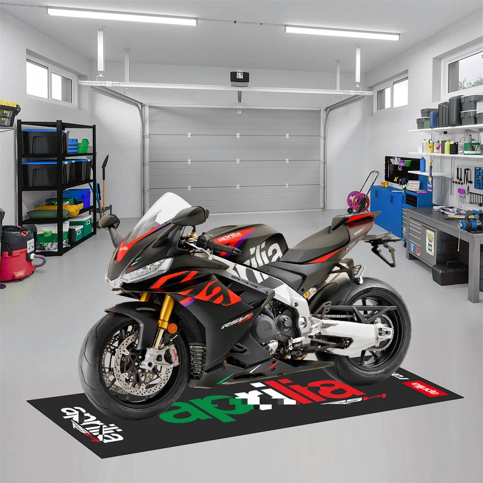 Alfombra de fábrica para Aprilia para taller de motocicletas motobicicletas sala de exposición garaje Foto 3 de 4