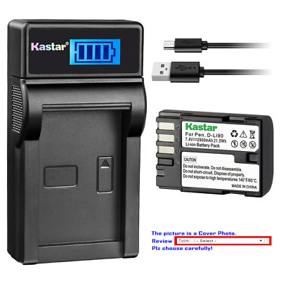 Chargeur USB D-Li90 Pour Pentax - Compatible K-3, K-5, 645Z - Affichage LCD - Portable Et Sécurisé