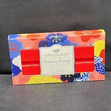 Greenleaf Primary Punch Scented Wax Bar 2.6 oz 6 blocks Fancy Fruit Red New