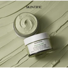 SKINTIFIC Mugwort Clay Mask Anti Acne Pores Redness Oily Skin Barrier (55g)