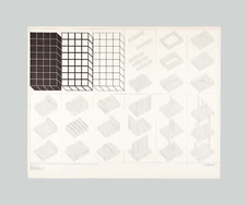 SUPERSTUDIO - "Istogrammi", 1970 - Serigrafia, 69 x 87 cm