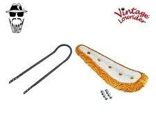 20" ORIGINAL LOWRIDER Velour 5 Button Gold White Banana W/Seat Black Sissy Bar