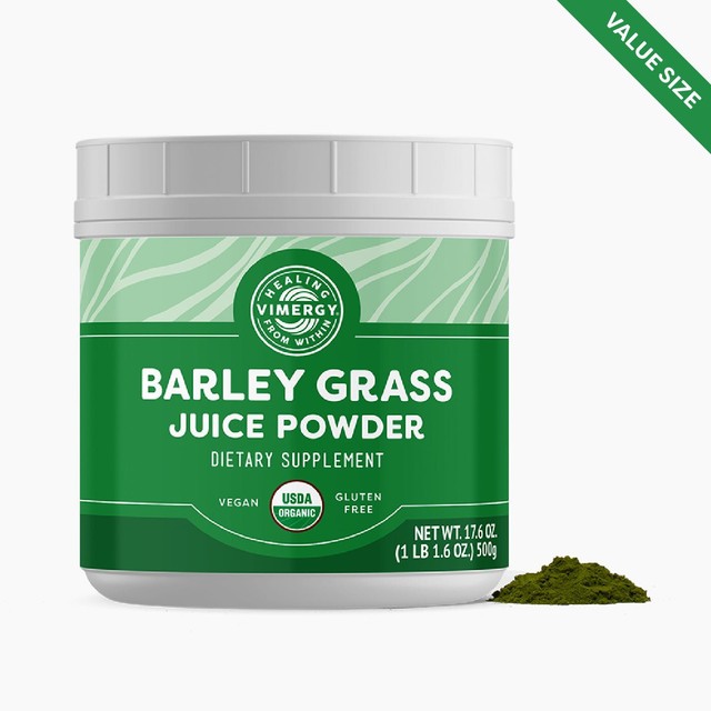Vimergy USDA Organic Barley Grass Juice Powder Value Size 500 g