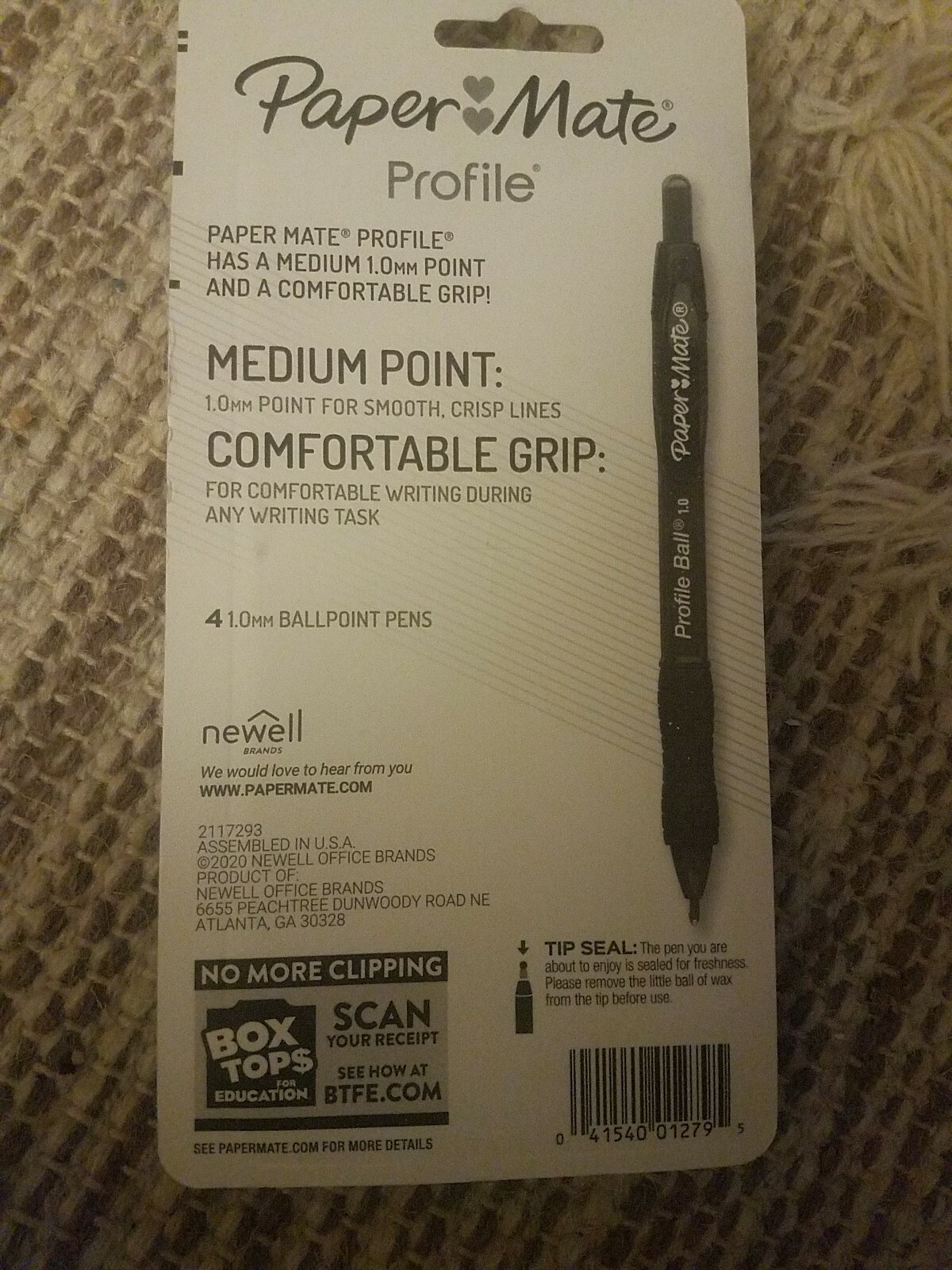 Paper Mate Profile Ballpoint Smooth Ceisp Lines 4 1.0 Mm Ballpoint Pens 