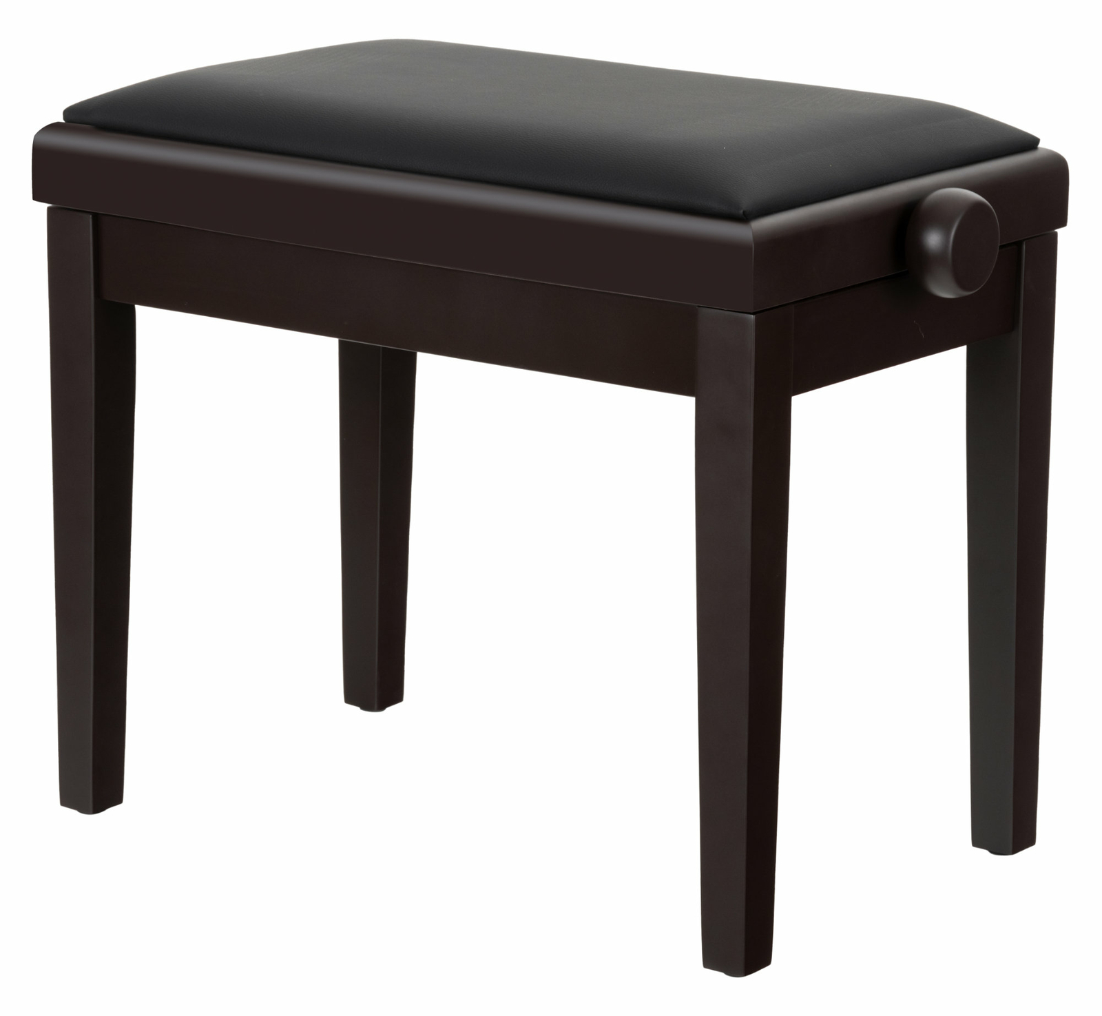 Sgabello Panca Pianoforte Altezza Regolabile Similpella Legno Palissandro Opaco