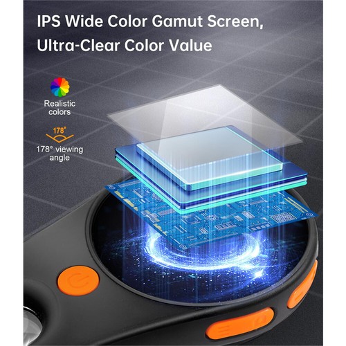 500X Tragbares Mikroskop, Mini-Taschenmikroskop, 2,0 Zoll IPS-Bildschirm 8 LED - Bild 15 von 21