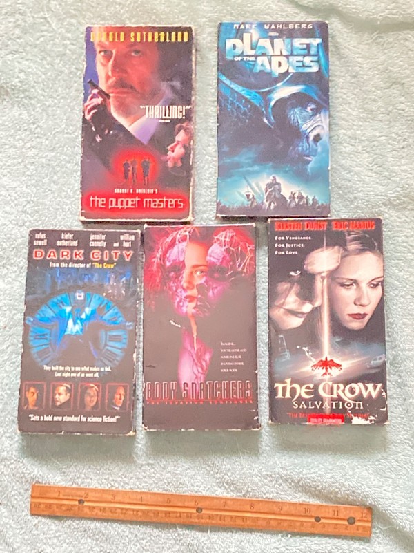 vhs tapes-lot of 5- Psyclotronic-1990-fair