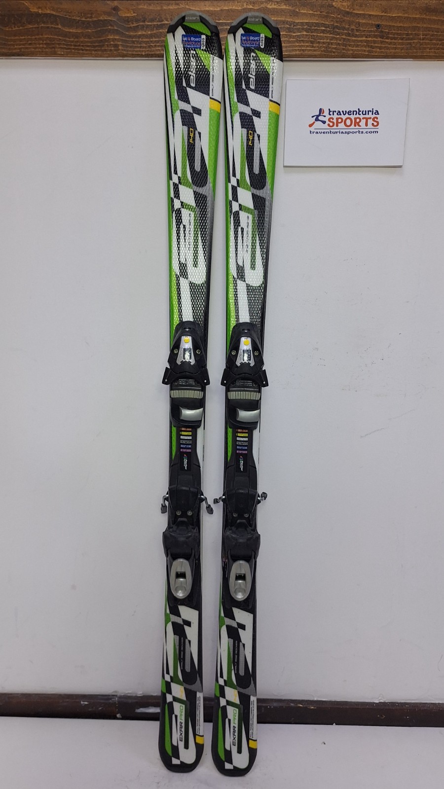 Sci Elan Exar Pro 140 cm + attacchi Elan ESP 7,5 sport neve inverno divertime...