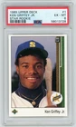 KEN GRIFFEY JR. 1989 UPPER DECK UD #1 STAR ROOKIE RC PSA 6