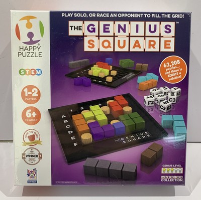 The Genius Square Puzzle Spiel - Brandneu - The Happy Puzzle Company - Versiegelt...
