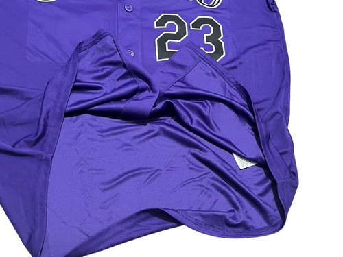 Nike Colorado Rockies Kris Bryant #23 Elite Player Jersey Men’s Large Purple NWT - Picture 5 of 15
