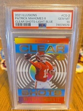 2021 Panini Illusions - Clear Shots Patrick Mahomes II #CS-2 Light Blue /299