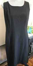 NWT BriggsNew York Womans 8 Little Black Knee Length Sleeveless Dress A102