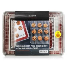 New Star Foodservice 1028751 Commercial-Grade Bun Pan/Baking Sheet, Baking Ma...