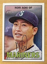 Nori Aoki 2016 Topps Heritage #323 Seattle Mariners NM-MT