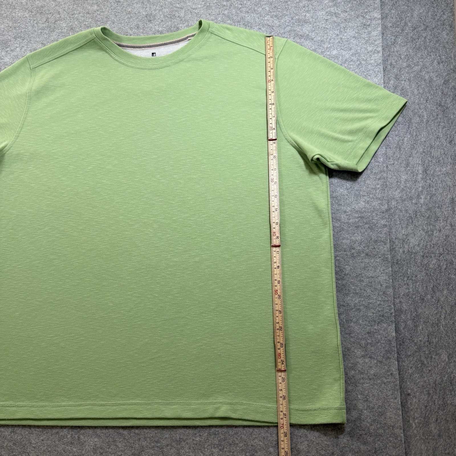 Woolrich Performance T Shirt Mens XL Sage Green Textured Slub Knit Outdoor Tee thumbnail 3