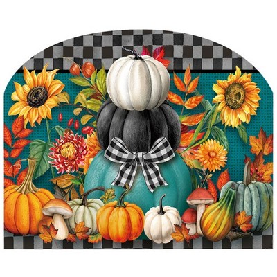 Briarwood Lane Fall Colorful Pumpkin Stack Acrylic Art Sign 8.25x10.25
