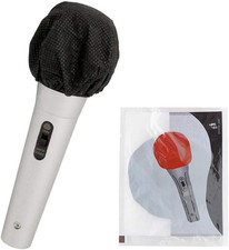 100 Pcs 3.07Inch Disposable Microphone Cover Non-Woven, Sanitary Handheld Mic Wi