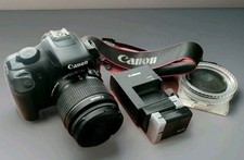 Canon EOS Rebel T3 DSLR Camera  Filter Set  Charger  Carry Case - USED