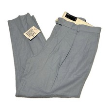  ASOS  Design Pants Men's Sky Blue Linen High Waisted Fit Dress Trousers 32x30