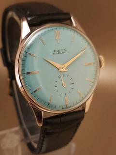 VINTAGE & FINE ROLEX MARCONI MANUAL HAND WINDING 1950's NICE DIAL! WRISTWATCH !