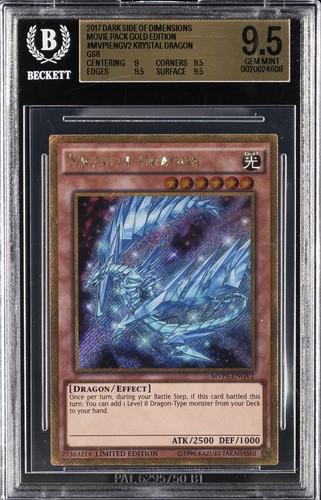 2017 YU-GI-OH! THE DARK SIDE OF DIMENSIONS #MVP1-ENGV2 KRYSTAL DRAGON BGS 9.5