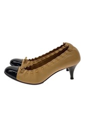 CHANEL Pumps EU37.5 US7 Beige