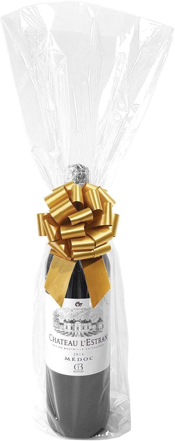 Crystal Clear 9x20 Cellophane Bags - 10 Count for An Elegant Presentation