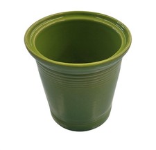 Fiesta Ceramic Shamrock Green Canister Utensil Holder Vase 1 QT Made In USA
