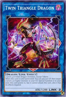 Twin Triangle Dragon - SP18-EN036 - Common - 1st Edition - Heavily Played