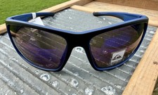 Quiksilver Sports Wrap Sunglasses Black  Blue Frame/Purple Blue Lens NWT