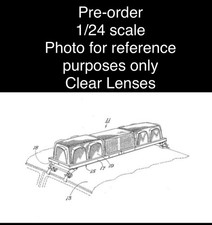 124 Scale Model Clear Chrome Lectric Lites Ranger Ll300 Lightbar Police 2478c