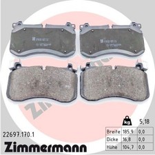 ZIMMERMANN Bremsbelagsatz Scheibenbremse 22697.170.1 für MERCEDES GLE C167 V167
