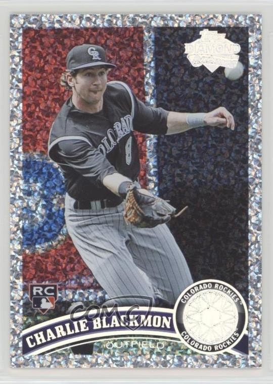 2011 Topps Update Platinum Diamond Anniversary Charlie Blackmon #US231 a8r