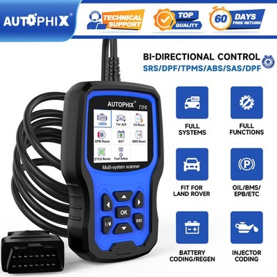 Autophix 7310 Car OBD2 Scanner Diagnostic Tool All System ABS SRS Oil Injector