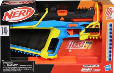 Nerf Rival Mirage XXIV-800 Blaster 10 Nerf Rival Accu-Rounds 8 Round Magazine 