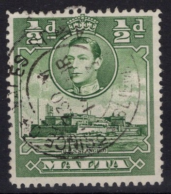 ENGLISCHE KOLONIEN MALTA 1938-43 GEORG VI 1/2 D. N.218 US.