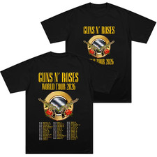 GUNS N' ROSES World Tour 2026 Cotton T Shirt - 7 Colour Options - Brand New!