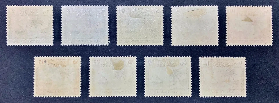 MALDIVE ISLANDS KGVI 1950-52 2L-1Re Juego Completo de 9 SG #21-29 Como Nuevo MLH CAT £65 Foto 2 de 2