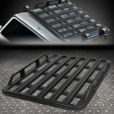 60"x 48"x 6"ALUMINUM ROOF RACK CAR/SUV CARGO BAG/LUGGAGE CARRIER BASKET BLACK