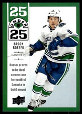 2018-19 Upper Deck 25 Under Brock Boeser #U25-12