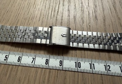Bulova Stahl Uhrenarmband Steel Bracelet 8mm 18mm 22mm Vintage good condition