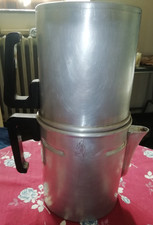 CAFFETTIERA NAPOLETANA ALLUMINIO  ANNI 50/60 FORMATO GIGANTE 18-20 TAZZE